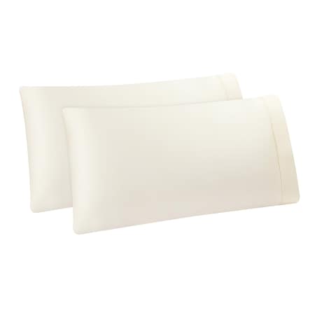 Monarch Brands Aston & Arden Tencel Pillowcase Standard, Cream, 2PK P-SS-SP-400-CR